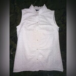 Kiel James Patrick White Eyelit Top S